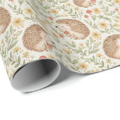 Cottagecore Egel  Cadeaupapier (Rol Hoek)