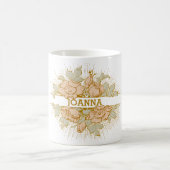 Cottagecore Elegante  Bloemen Design Mok (Center)