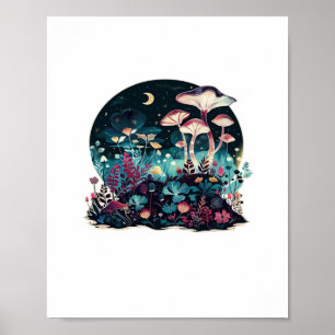 Cottagecore En Aesthetic Goblincore Paddenstoelen Poster