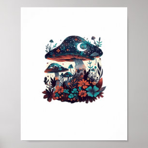 Cottagecore En Aesthetic Goblincore Paddenstoelenb Poster