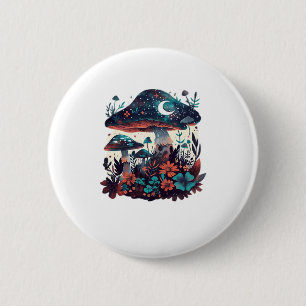 Cottagecore En Aesthetic Goblincore Paddenstoelenb Ronde Button 5,7 Cm