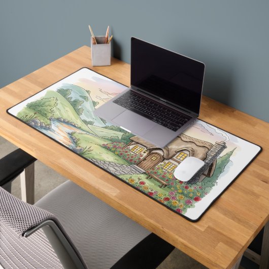 Cottagecore Engels Landschap Bureaumat (Kantoor 2)