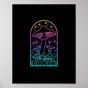 Cottagecore Esthetiek Goblincore Paddenstoel Acade Poster