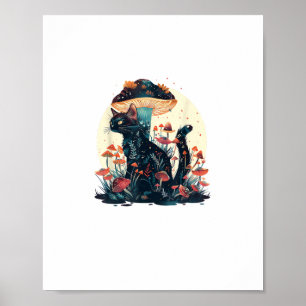 Cottagecore Esthetiek Goblincore Paddenstoel Fairy Poster