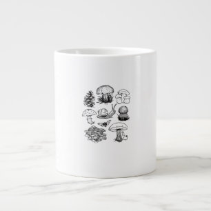 Cottagecore Esthetiek Goblincore Paddenstoel Slak Grote Koffiekop