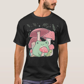 Cottagecore Esthetiek Kawaii Kikker Knuffelt een P T-shirt
