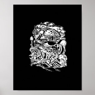 Cottagecore Esthetiek Kikker Paddenstoel Goblincor Poster