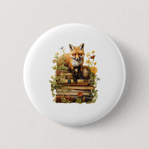Cottagecore Esthetiek Met Boek Schattig Goblincore Ronde Button 5,7 Cm