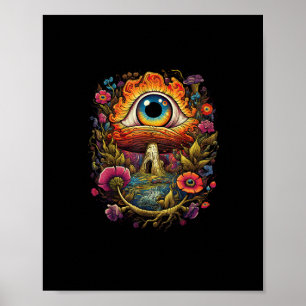 Cottagecore Esthetiek Paddenstoel Goblincore Eenvo Poster