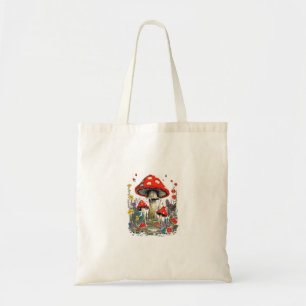 Cottagecore Esthetiek Paddenstoel Goblincore Minim Tote Bag