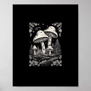Cottagecore Esthetiek Paddenstoel Goblincore Mycol Poster