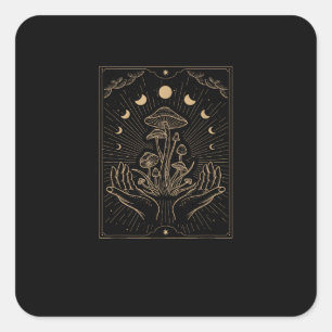 Cottagecore Esthetiek Paddenstoel Goblincore Schim Vierkante Sticker