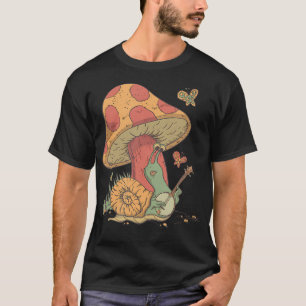 Cottagecore Esthetiek Slak Zit Onder Een Paddensto T-shirt