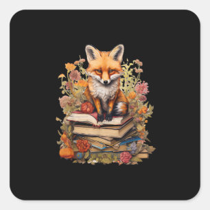 Cottagecore Esthetisch Boekliefhebber Goblincore C Vierkante Sticker