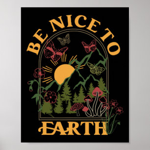 CottageCore esthetische Earth Day Save Planet Envi Poster