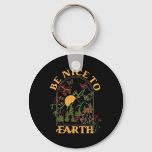 CottageCore esthetische Earth Day Save Planet Envi Sleutelhanger