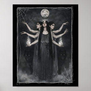  Cottagecore esthetische heksen weerwolven M Poster