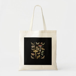 Cottagecore Esthetische Paddenstoel Kikker Vlinder Tote Bag