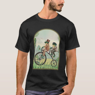 CottageCore Esthetische Toad Kikker Rijfiets T-shirt
