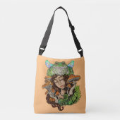 Cottagecore Fairy Frog Crossbody Tas (Voorkant)