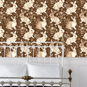 Cottagecore Fancy Rabbits Behang