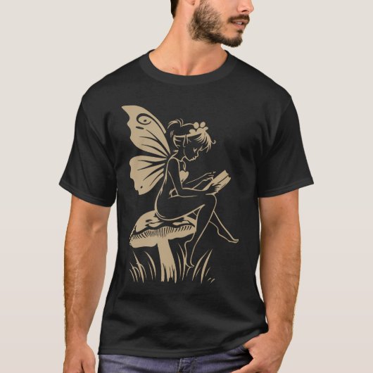 Cottagecore Fee Paddenstoel T-shirt (Voorkant)