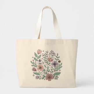 Cottagecore Floral Canvas Canvas tas