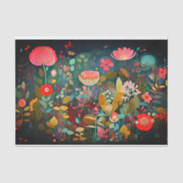 Cottagecore Flowers Abstract Schilderen Decoupage Tissuepapier