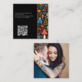 CottageCore Forest Foto QR-code Informatiekaartje