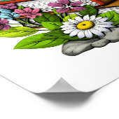 Cottagecore Fox Boeken Poster (Hoek)