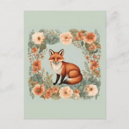 Cottagecore Fox Briefkaart
