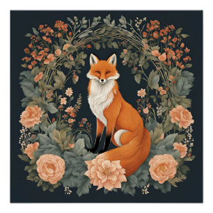 Cottagecore Fox Perfect Poster