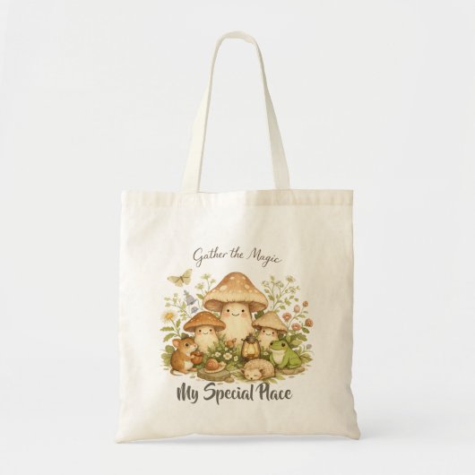 Cottagecore Friends Personalized Tote Bag (Voorkant)