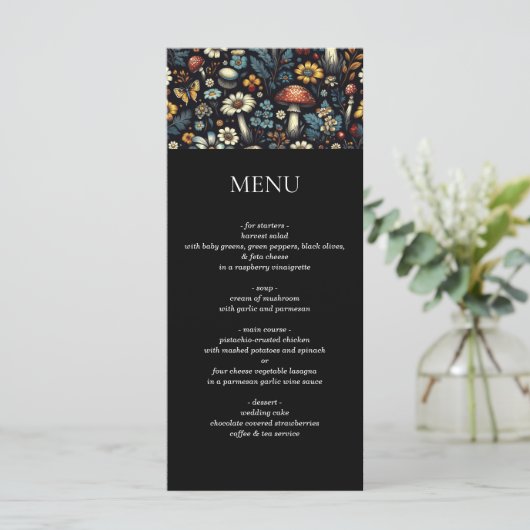 Cottagecore Garden Menu (Staand voorkant)