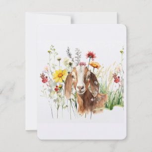 Cottagecore Geluks Steenbok Plat Kaart