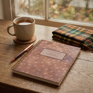 Cottagecore Gevlekt Herten Monogram Initiaal Notitieboek