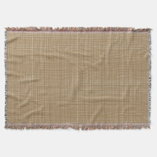 Cottagecore Gingham Kerst Goudgeel Deken