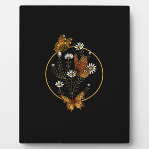 Cottagecore Goblincore Fairycore Grafische Bloem B Fotoplaat