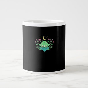Cottagecore Goblincore Maan Bloemen Bos Kikker Mu Grote Koffiekop