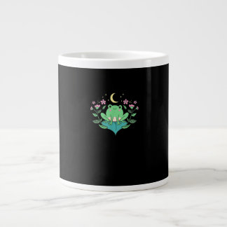 Cottagecore Goblincore Maan Bloemen Bos Kikker Mu Grote Koffiekop