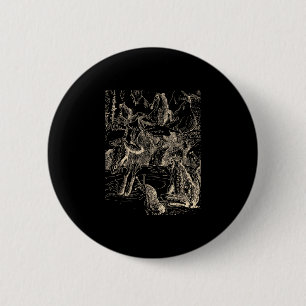 Cottagecore Goblincore Vijver Slak Zwemmende Kikke Ronde Button 5,7 Cm