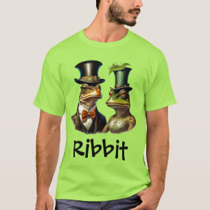 Cottagecore Grappige Victoriaanse Kikkerechtpaar K T-shirt