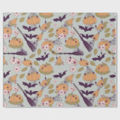 Cottagecore Halloween Cadeaupapier (Vlak)