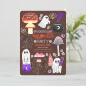 Cottagecore Halloween Ghouls Donker Kaart (Staand voorkant)