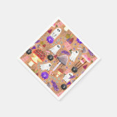 Cottagecore Halloween Ghouls Servet (Hoek)