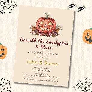 Cottagecore Halloween Pompoen Kaart
