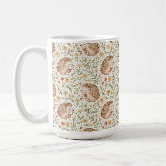 Cottagecore Hedgehog Koffiemok (Links)