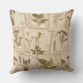 Cottagecore Herbarium Pillow Kussen (Achterkant)