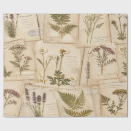 Cottagecore Herbarium Wrap Cadeaupapier