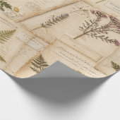 Cottagecore Herbarium Wrap Cadeaupapier (Hoek)